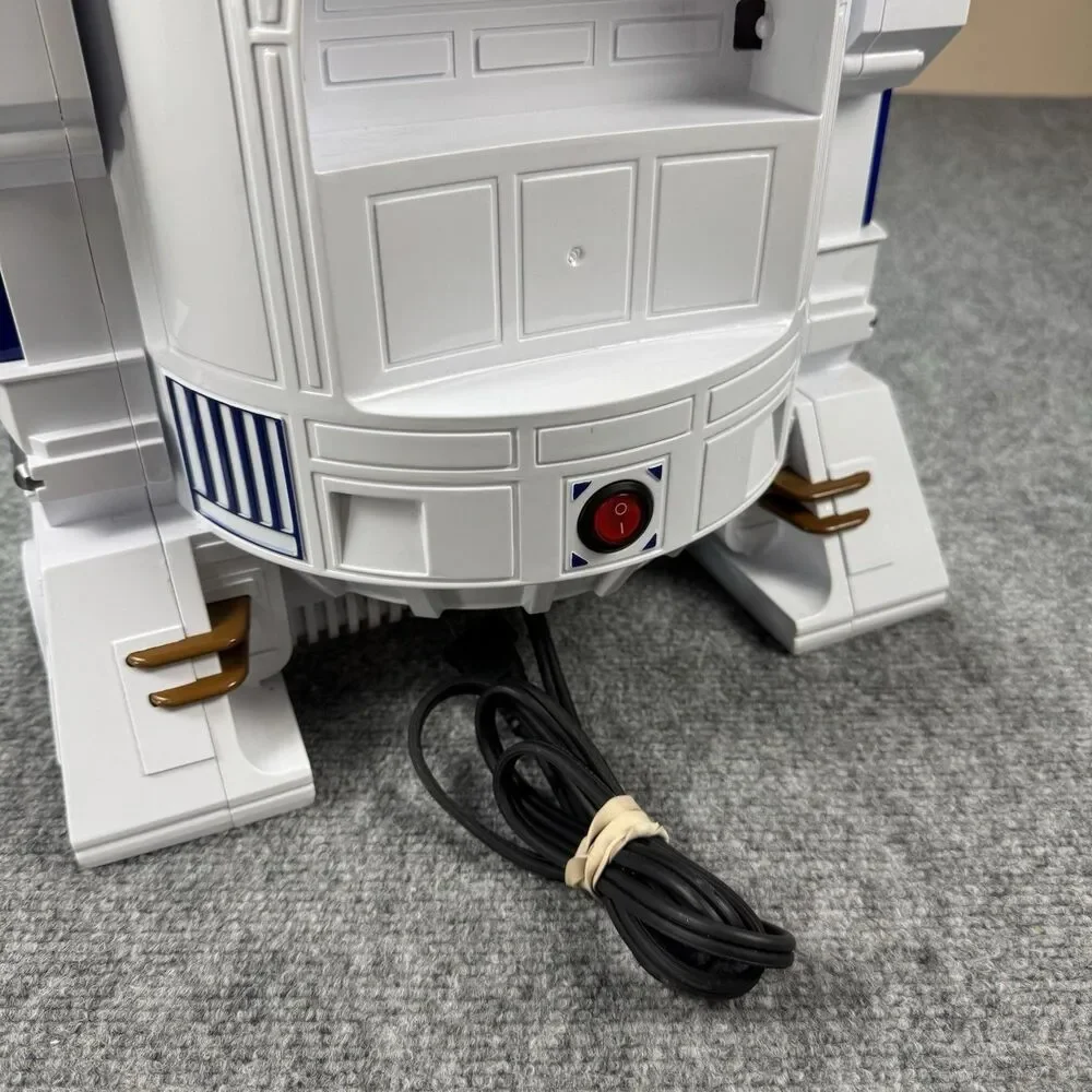 Star Wars R2-D2 Electric Hot Air Popcorn Maker White Blue Bowl Removable Lid
